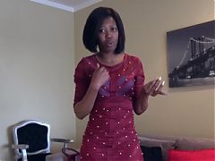 Busty Namibian Native Girl Fully Covered in Cum Casting